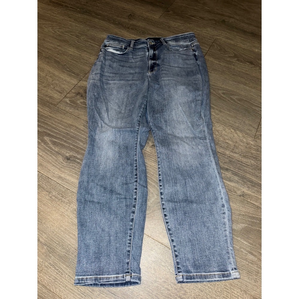 Judy Blue Boyfriend Fit High Rise Medium Wash Denim Jeans Womens Size 16W